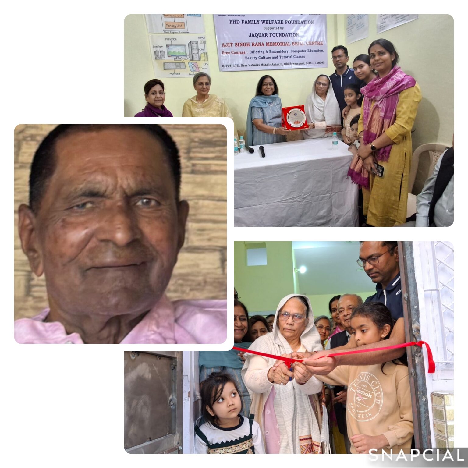 अजीत सिंह राणा मेमोरियल स्किल सेंटर का उद्घाटनः PHD Family Welfare Foundation ने Jaquar Foundation के सहयोग से ओल्ड सीमापुरी में वंचितों के लिए नई उम्मीद की किरण।