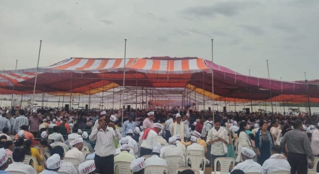 टीईटी की अनिवार्यता के विरोध में देश की राजधानी दिल्ली के रामलीला मैदान में ऐतिहासिक आंदोलन ……