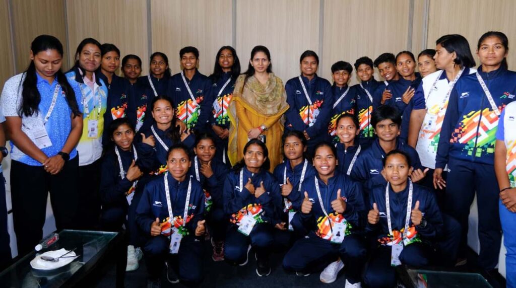 खेल उस क्षेत्र में नई उम्मीद लेकर आया, जिसकी पहचान कभी संघर्ष से होती थी': युवा मामले और खेल राज्य मंत्री श्रीमती रक्षा खडसे….