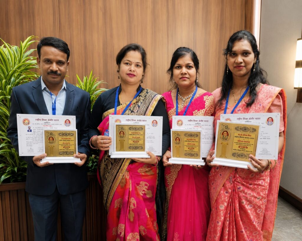 स्व. श्री हरिवंश मिश्र राष्ट्रीय शिक्षक सम्मान समारोह–2026 गरिमामय वातावरण में संपन्न, देशभर के 250 उत्कृष्ट शिक्षक हुए सम्मानित (कोरबा जिले के 7 नवाचारी शिक्षकों का रायपुर मे आयोजित भव्य कार्यक्रम मे हुआ सम्मान