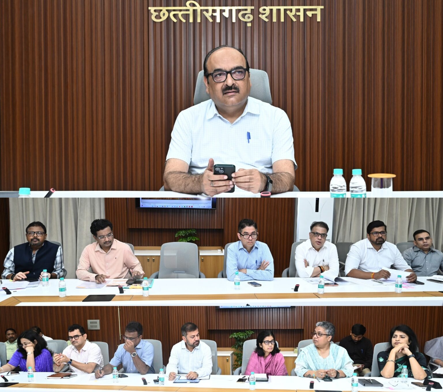 मुख्य सचिव विकासशील ने सचिवों की ली उच्च स्तरीय बैठक योजनाओं के क्रियान्वयन की समीक्षा की।