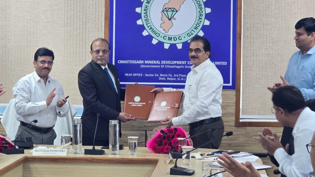 मुख्यमंत्री के नेतृत्व में खनन क्षेत्र में हासिल हुई एक और महत्वपूर्ण उपलब्धि, सीएमडीसी एवं जेएनएआरडीडीसी के बीच हुआ ऐतिहासिक एमओयू, क्रिटिकल मिनरल्स के अनुसंधान एवं वैज्ञानिक विकास को मिलेगी नई दिशा…..