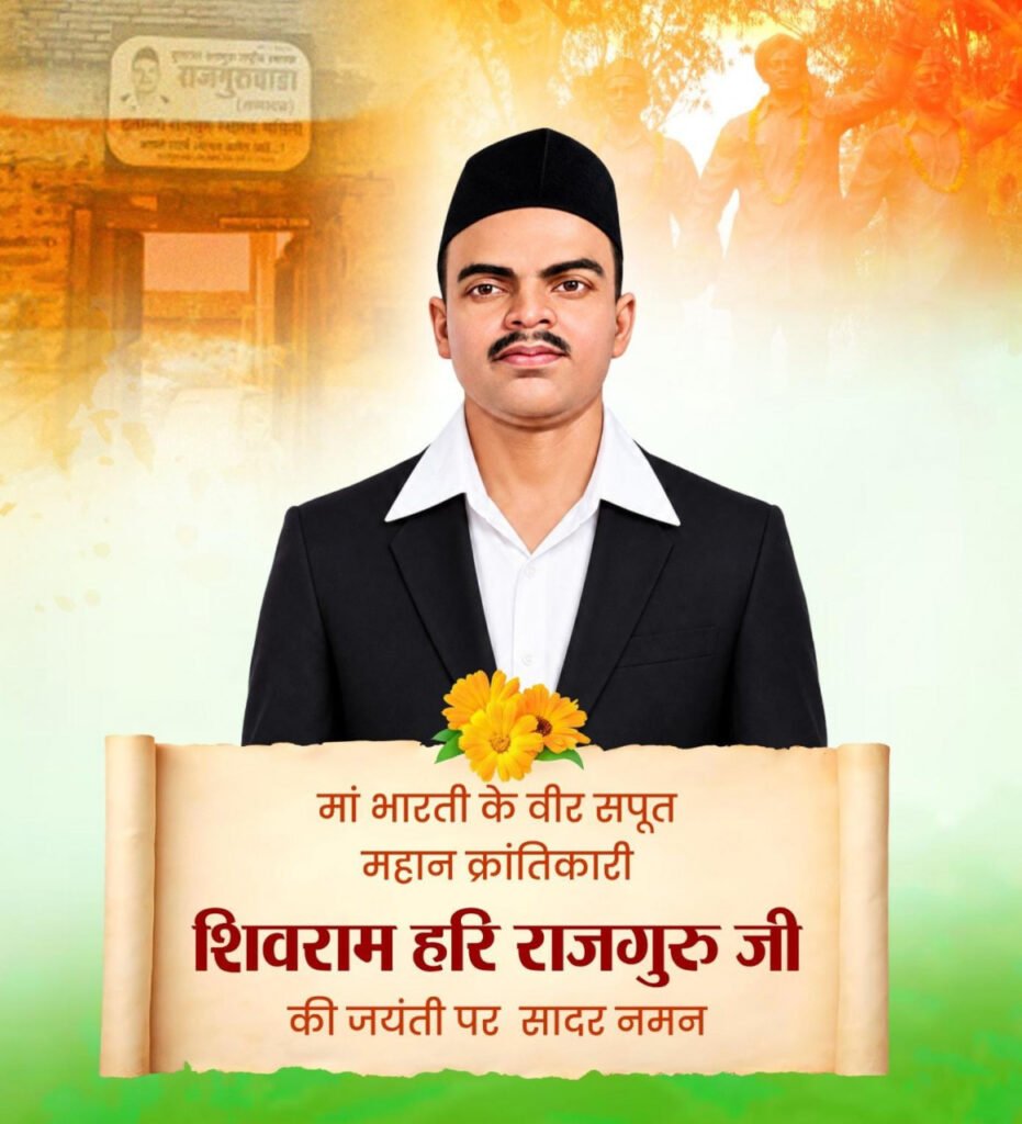 महान क्रांतिकारी शिवराम हरि राजगुरु की जयंती पर वित्त मंत्री ओपी चौधरी ने किया सादर नमन….