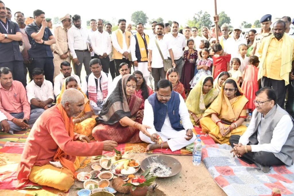 महाअष्टमी पर चलगली क्षेत्र को मंत्री रामविचार नेताम का बड़ी सौगात मोरन नदी पर 5.91 करोड़ की लागत से बनेगा उच्चस्तरीय पुल…..