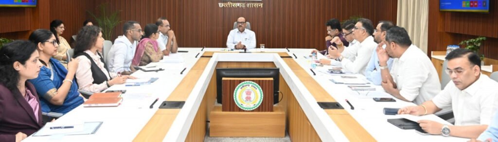 मुख्य सचिवों के राष्ट्रीय सम्मेलन की तैयारियों को लेकर छत्तीसगढ़ में उच्च स्तरीय बैठक संपन्न…