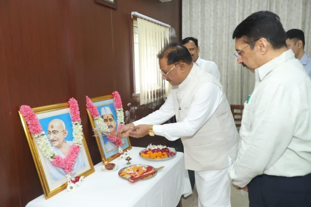 सत्य, अहिंसा और सादगी के आदर्श हमें राष्ट्रसेवा की प्रेरणा देते रहेंगे : मुख्यमंत्री विष्णु देव साय…..